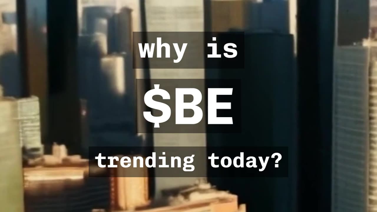 🚨 $BE 🚨 Why is Bloom Energy Corp trending today? 🤔 #BE #stocks #stockmarket