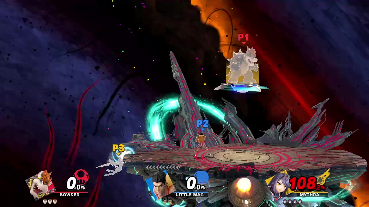 Bowser vs Little Mac vs Pyra/Mythra on Final Destination (Super Smash Bros Ultimate)