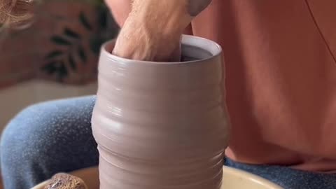 First time throwing in a few weeks 🥴 #pottery #asmr #satisfying