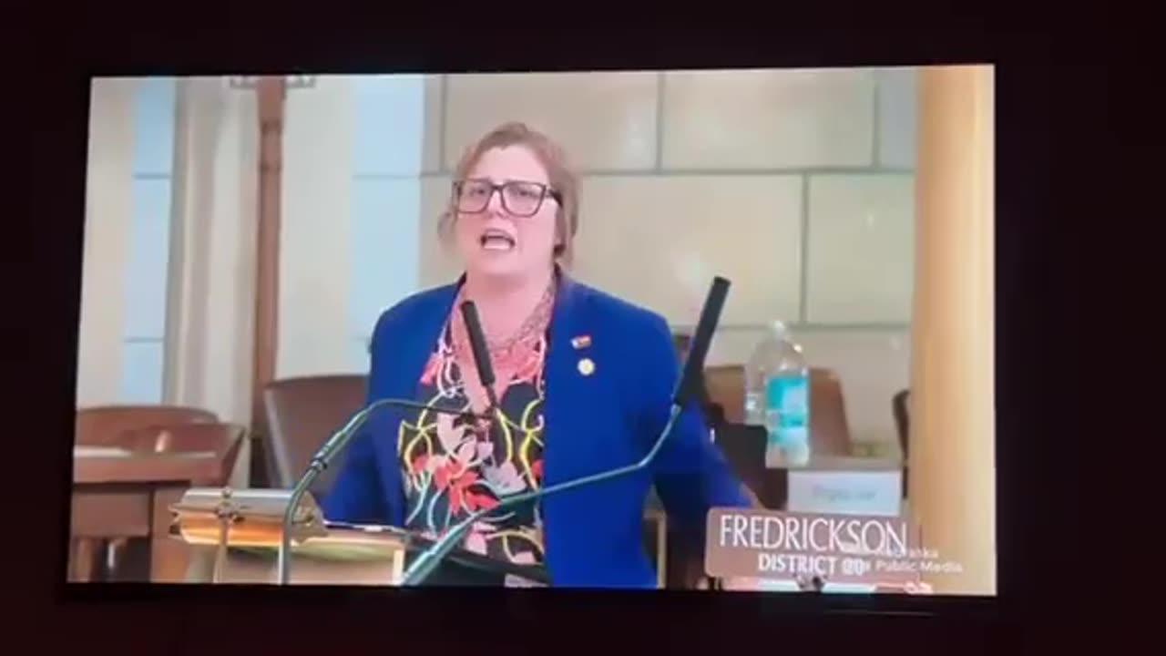 Mental Illness on full display! This is an elected state official in Nebraska. Jesus please help us