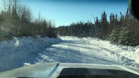 Driving northern winter roads