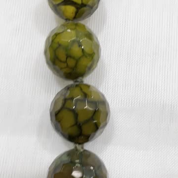 Handmade + Knotting Unique 17” Necklace with Faceted Agate, Jade Happy Buddha