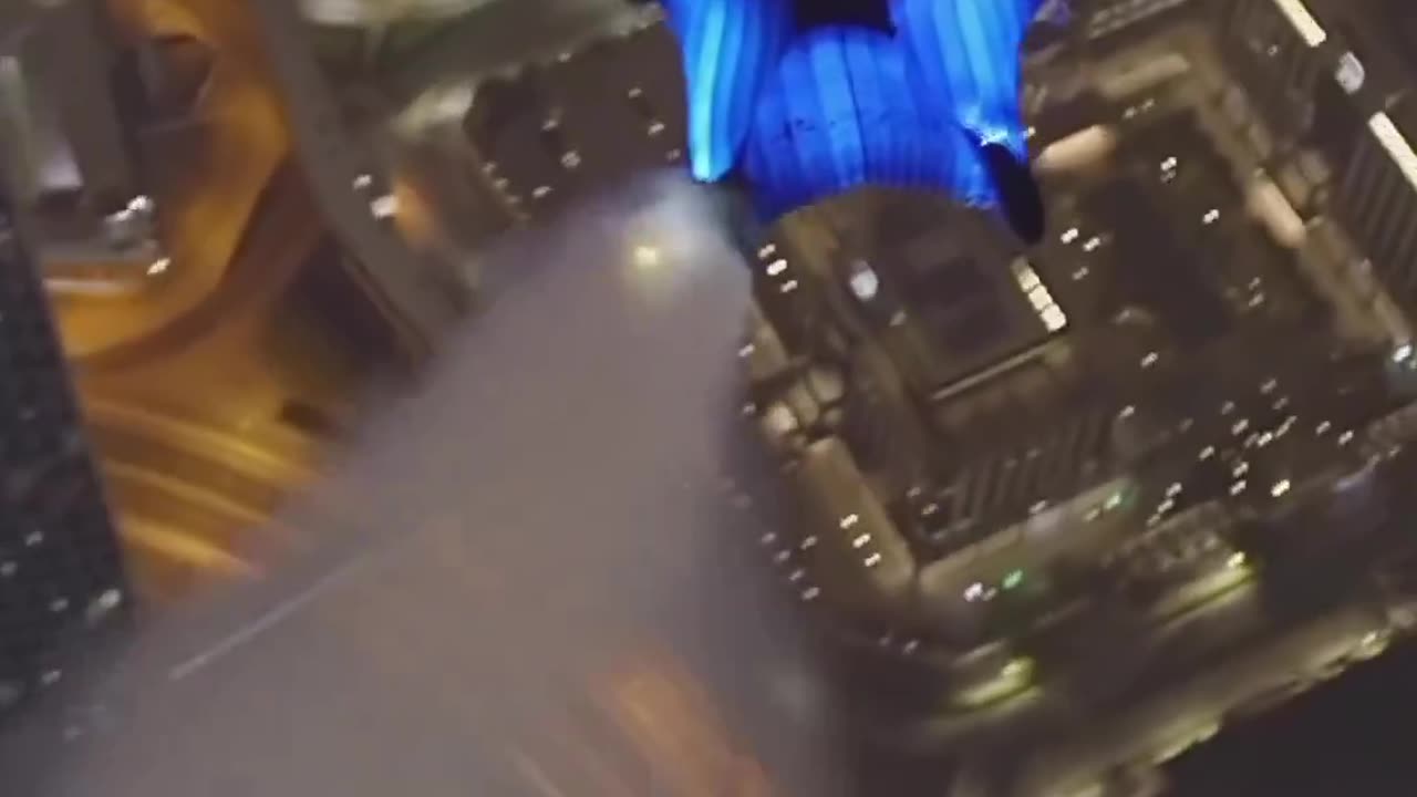 Thrilling base jump