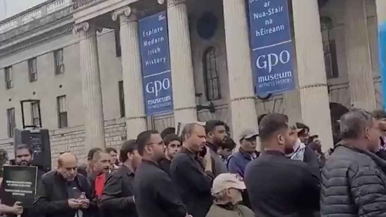 Muslims in Dublin exerting their dominance over the host nation.