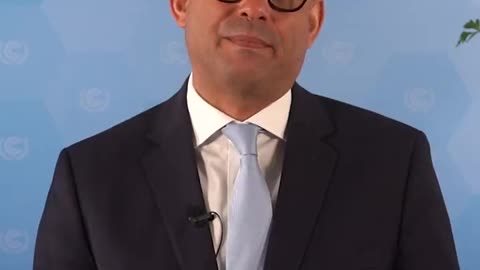 UN Climate Change Secretary Simon Stiell with that Climate Change Fear