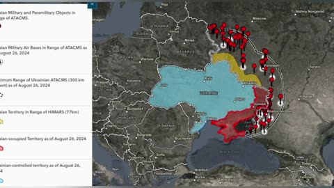 ISW Ukraine Map for strikes NATO inside Russia 🇷🇺