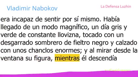 Vladimir Nabokov - La Defensa Luzhin 1/2