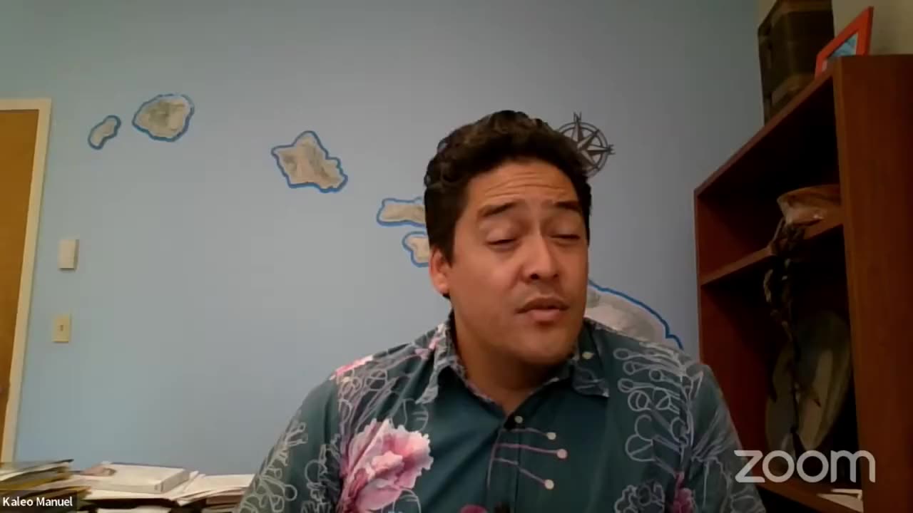 M.KALEO MANUEL THE HAWAII WATER OFFICIAL WHO REFUSED TO RELEASE WATER RESOURCES TO MAUI LANDOWNERS