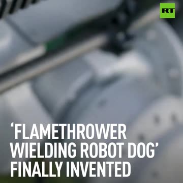 RT - ‘FlameThrower Wielding Robot Dog’
