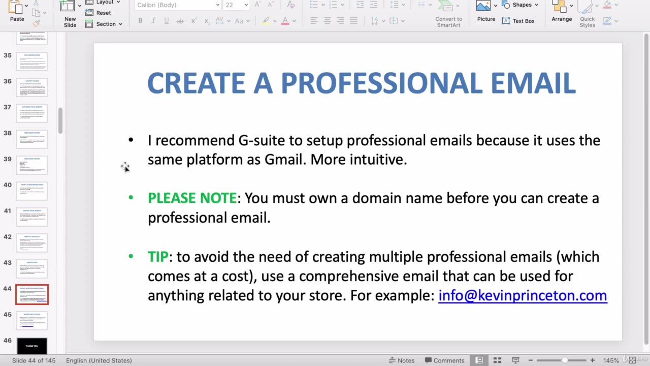 Shopify overview-16=Create a Professional Email