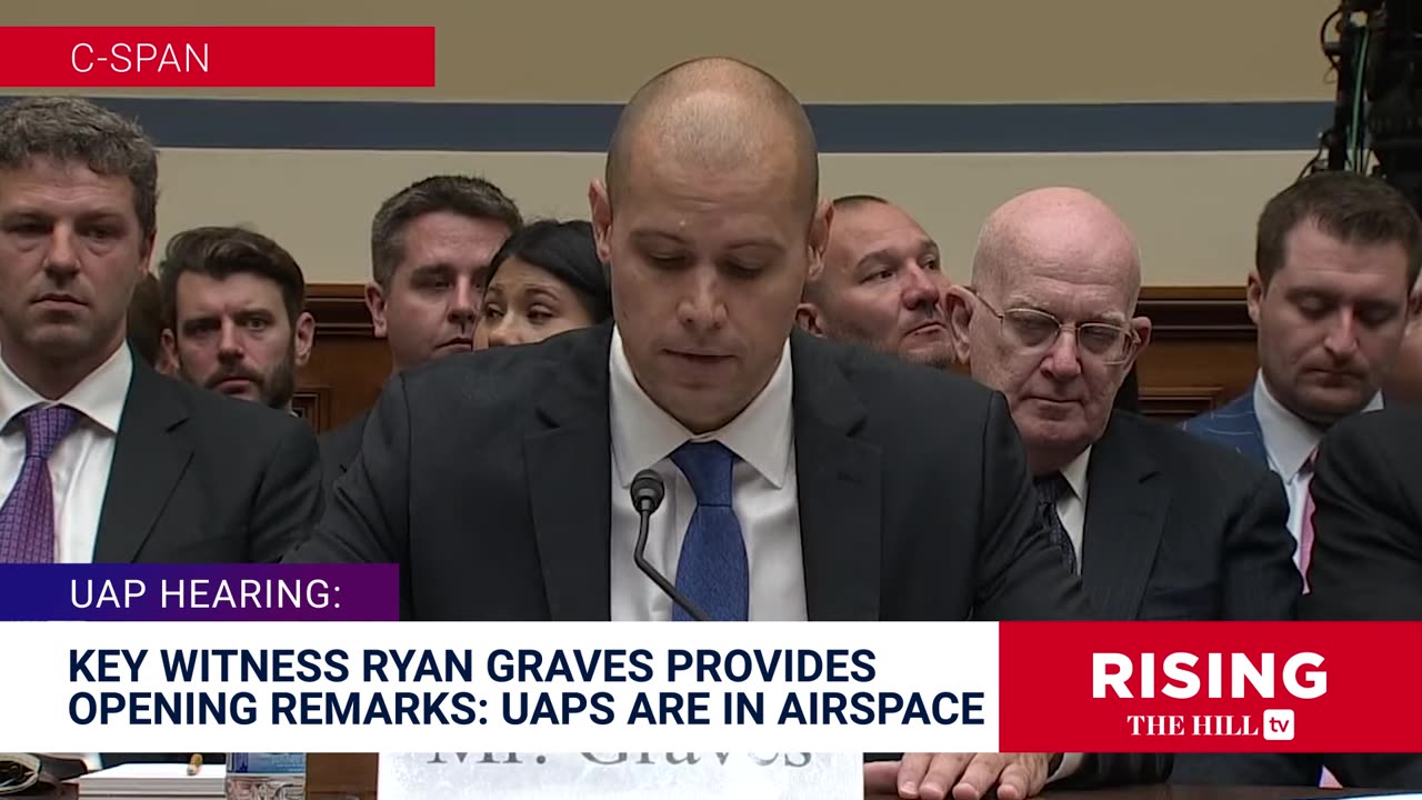 'UAPs Are In Our Airspace': Key UAP Witness Ryan Graves Provides Opening Remarks