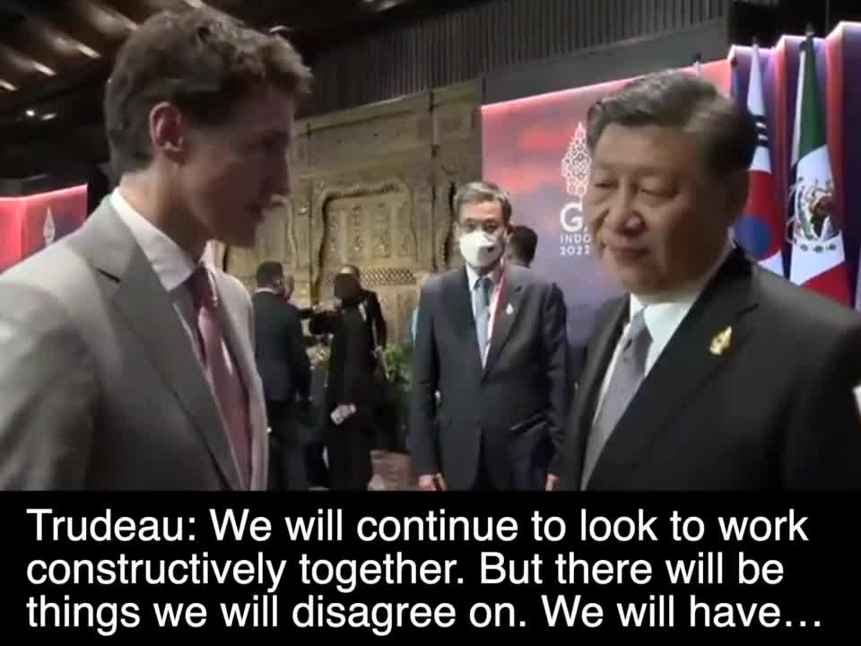 ENGLISH SUBTITLES: President Xi scolds Justin Trudeau. Credit: Keawe Wong