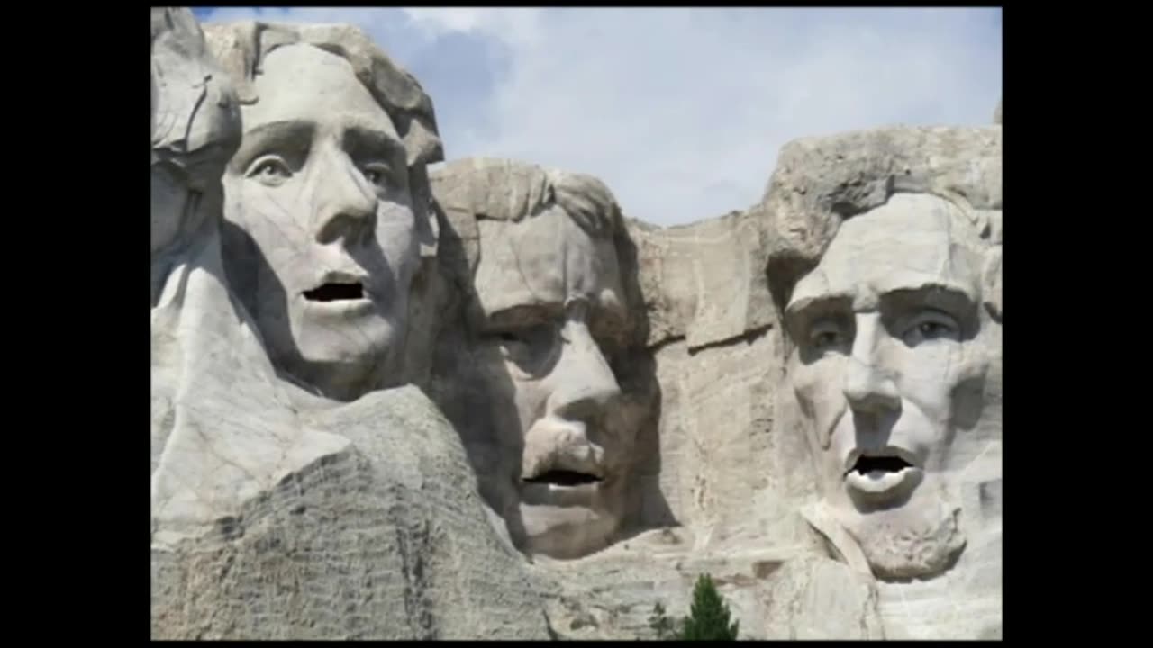 Mount Rushmore Sings The National Anthem