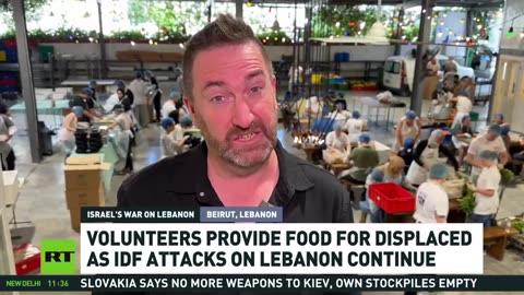 Volunteers provide food for displaced amid ongoing IDF attacks on Lebanon