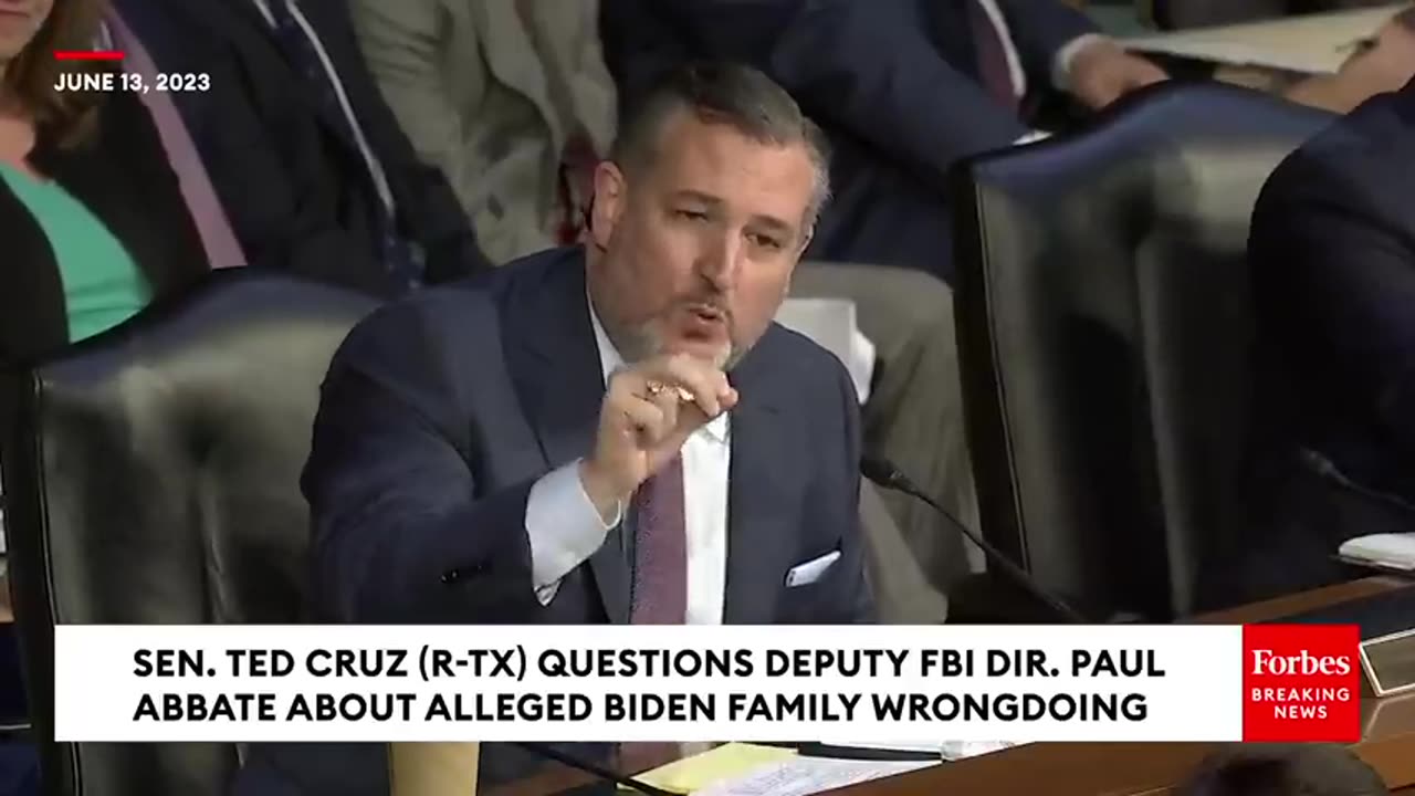 BREAKING NEWS: Ted Cruz Explodes On Top FBI Official Over Biden 'Bribery Scheme' Allegations