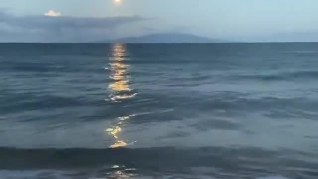 A gorgeous Maui Moonset scene captured by