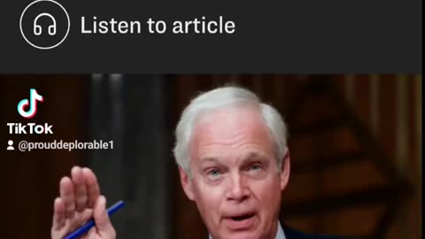 Sen. Ron Johnson on MASK Mandates