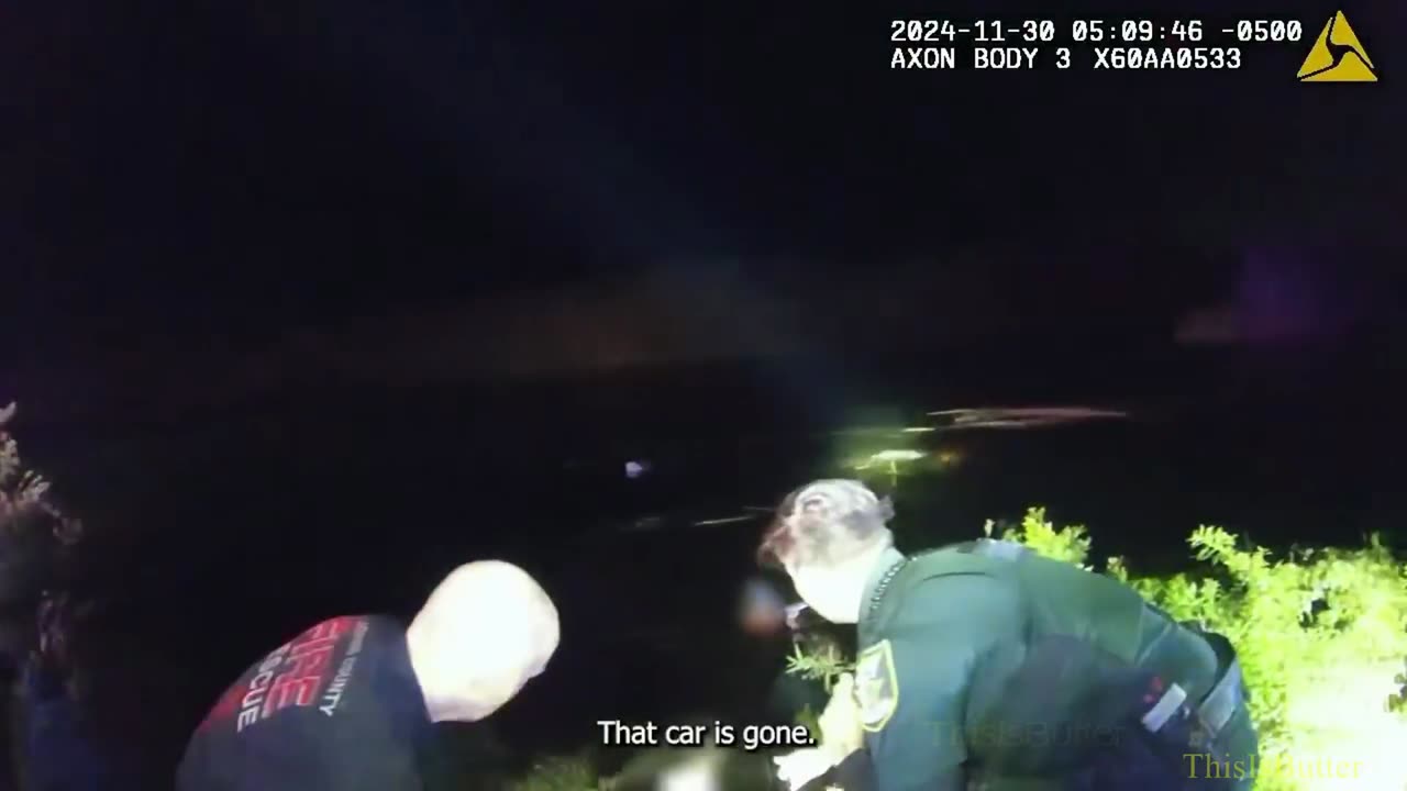 Body cam footage shows moments deputies rescue two women from a sinking car in St. Augustine