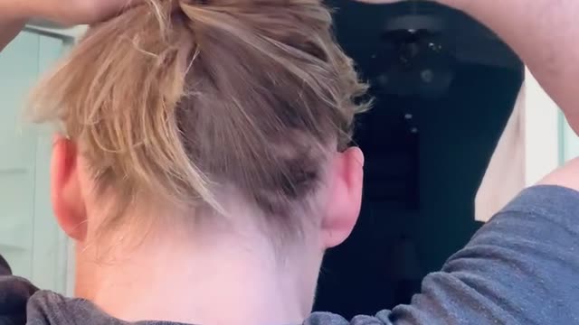 Simple Hairstyle Using a Hair Stick