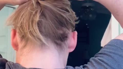 Simple Hairstyle Using a Hair Stick