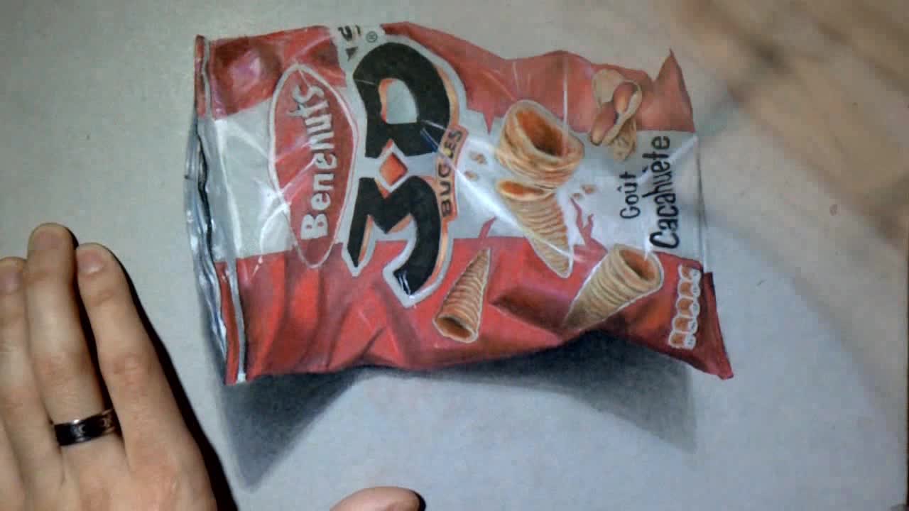 Amazing Chips Bag Drawing !