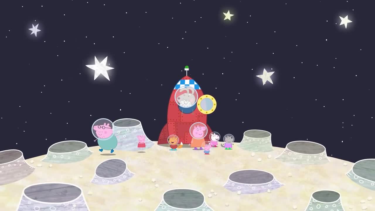 Peppa Pig's Space Holiday with Grampy Rabbit | Peppa Pig Official Family Kids Cartoon