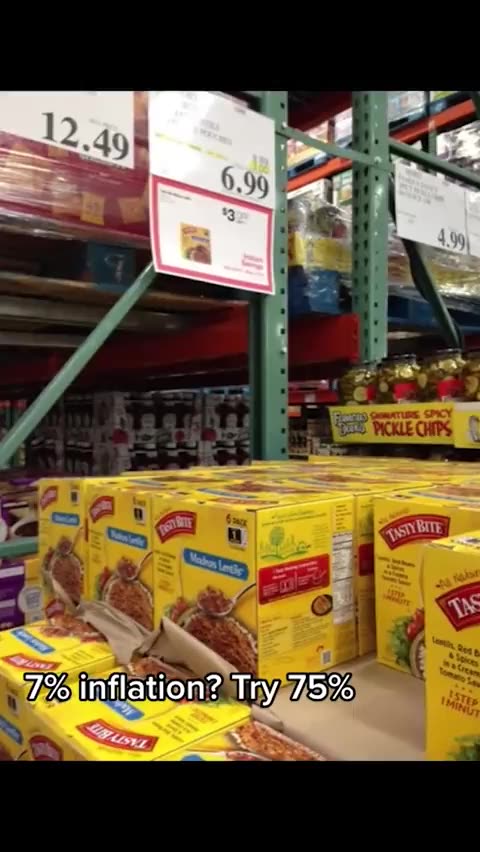 7% inflation? Try 75%. Bidenomics is destroying America.