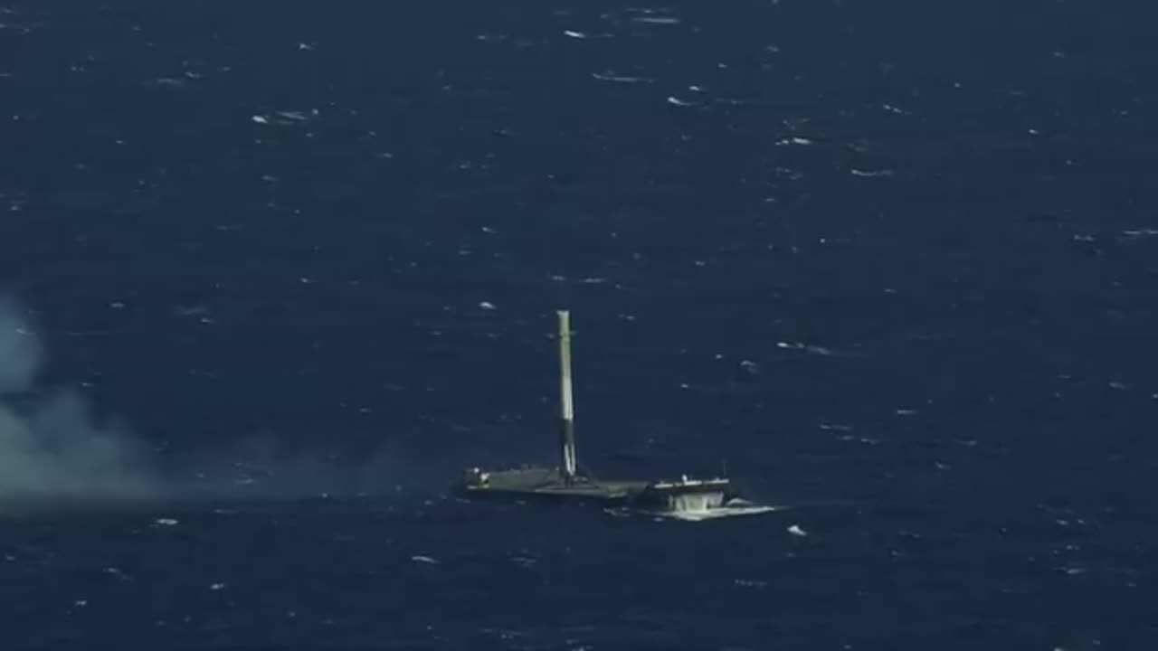 CRS-8 First Stage Landing on Droneship: A Rocket's Precision Ballet at Sea