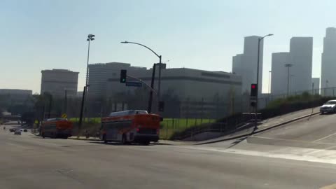 Mid-afternoon Smog In Downtown L.A.