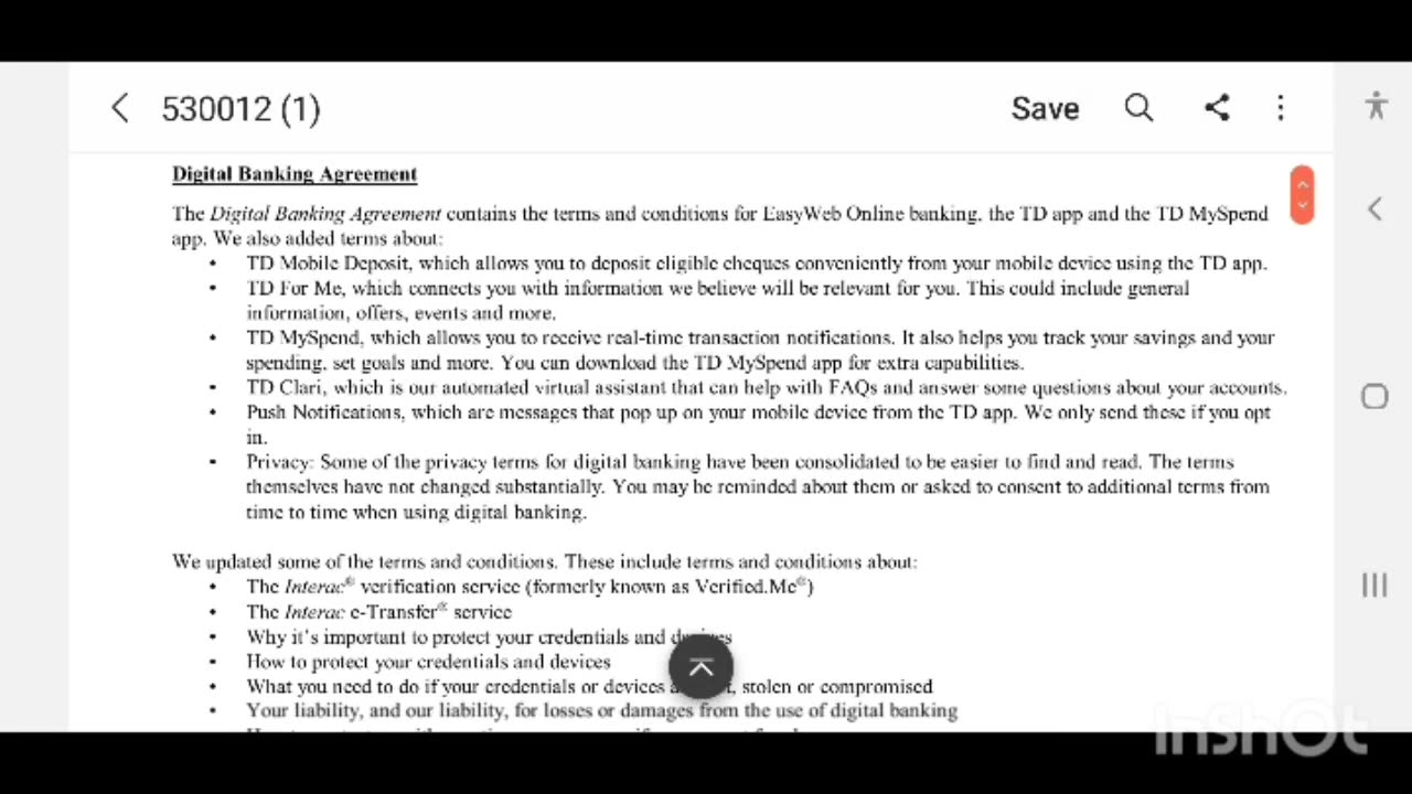 Effective April 24, 2023, we will be changing the Cardholder and Electronic Financial Services Terms and Conditions (CEFST). The CEFST sets out the terms and conditions for things like your TD Access Card, EasyWeb Online banking and the TD app.