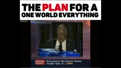 The Plan For A One World Everything NWO