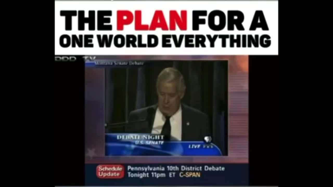 The Plan For A One World Everything NWO