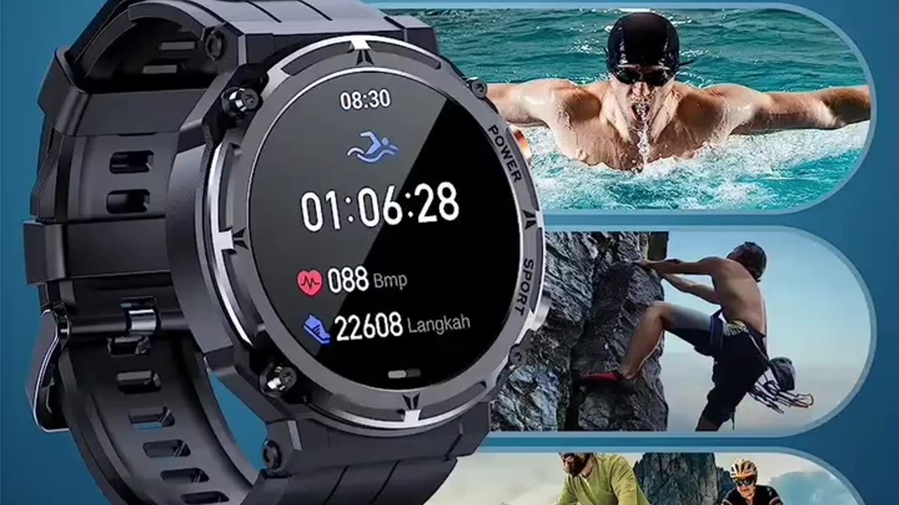 Smart Watch, 5ATM Waterpro