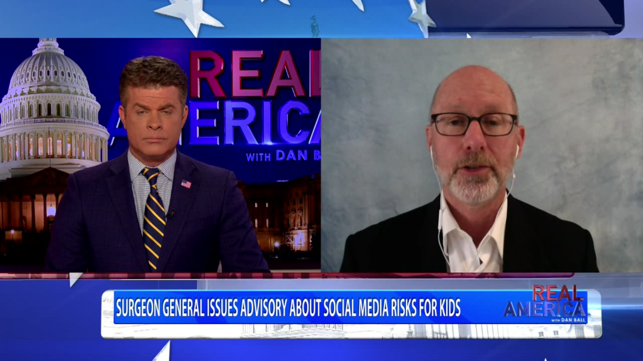 REAL AMERICA -- Dan Ball W/ Dr. Mark McDonald, Limits On Social Media For Kids