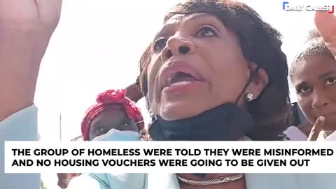 Maxine Waters Tells A Group Of Homeless People 'To Go Home'