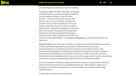 AMAZON ATLAS-(L'articolo di WikiLeaks sui rapporti tra Amazon e i servizi segreti) DOCUMENTARIO certo che bisogna essere degli idioti a fare una roba del genere,non hanno pensato che si possono usare contro di loro per il giudizio..