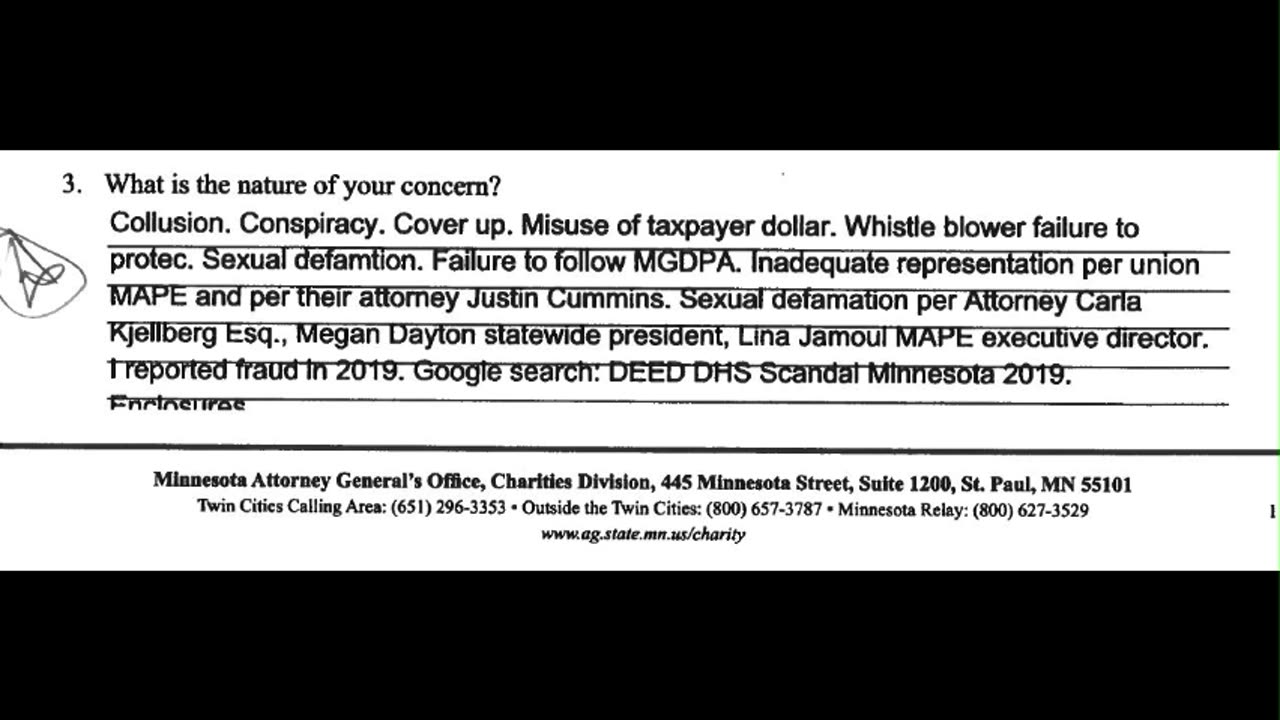 Episode 25. The Sexual Defamation of a Minnesota Whistleblowing Active Shooter. State agency lawyers, assistant attorneys general and union MAPE lawyers collude to cover up pandemic era fraud.