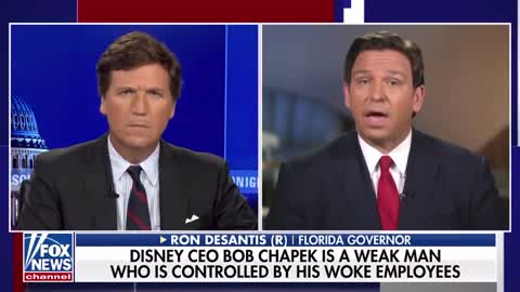 Ron DeSantis Interviews With Tucker About Taking On Disney