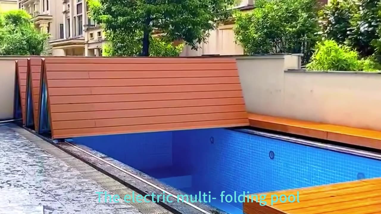 What are Multi Bi-Folding Deck Pool Decks? |Automatic Folding Pool Cover