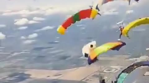 Parachute Stunt Disaster