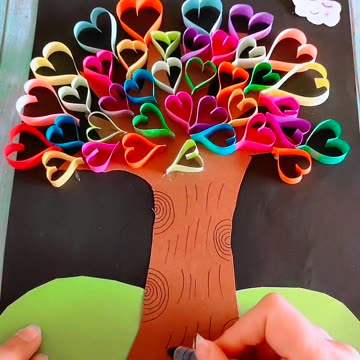 How to Make a Love Tree from Origami Paper