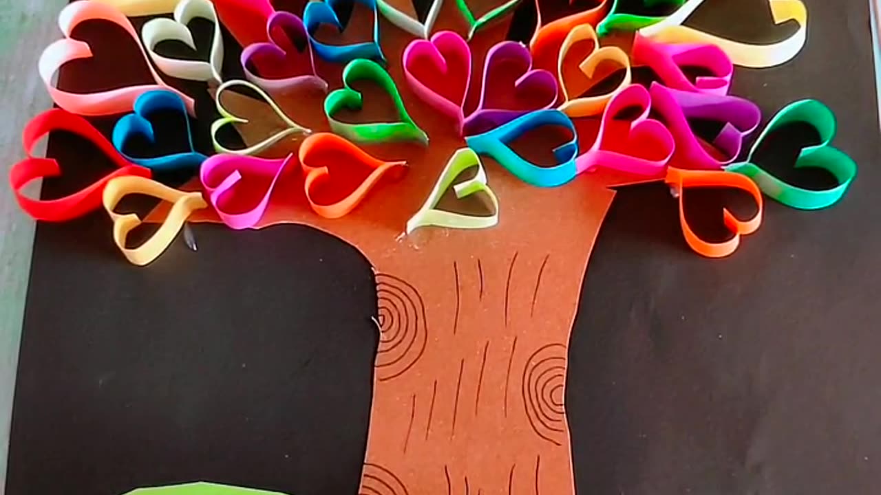 How to Make a Love Tree from Origami Paper