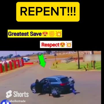 HE GIVES A SECOND CHANCE 😁 REPENT!!! #crime #bankrobbery #theft #robbery #viral #southafrica