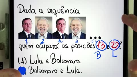 😱 LULA 22 e BOLSONARO 13 Você consegue resolver essa SEQUÊNCIA LÓGICA Quem vai ser o PRESIDENTE