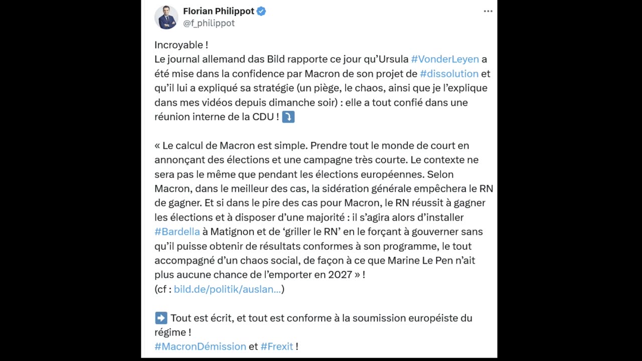 Macron a t'il confié à Ursula Von der Leyen son plan secret pour conserver le pouvoir