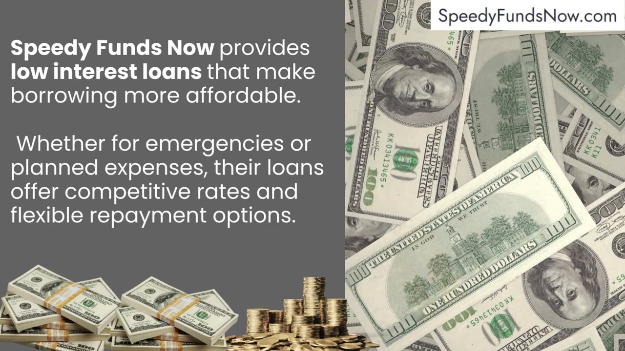 Best Low Interest Loans Company in USA | Best Low Interest Loans Company 2024 USA | Speedy Funds Now