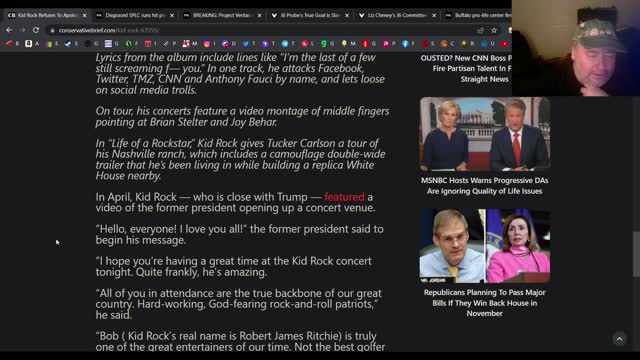 Kidd Rock won't apologize to Behar