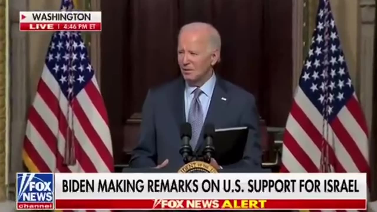 Biden mumbles about allegedly seeing confirmed photos of “terrorists beheading children”.