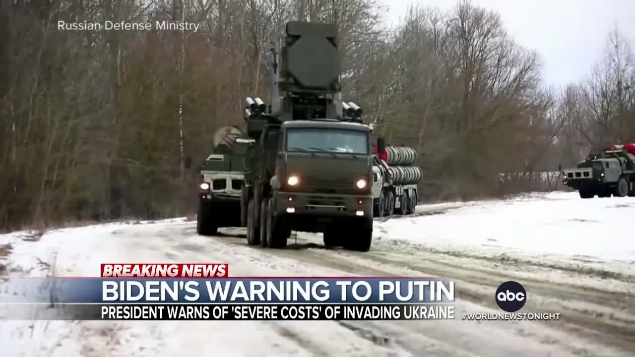 Biden warns Russian invasion of Ukraine will bring 'swift and severe costs'