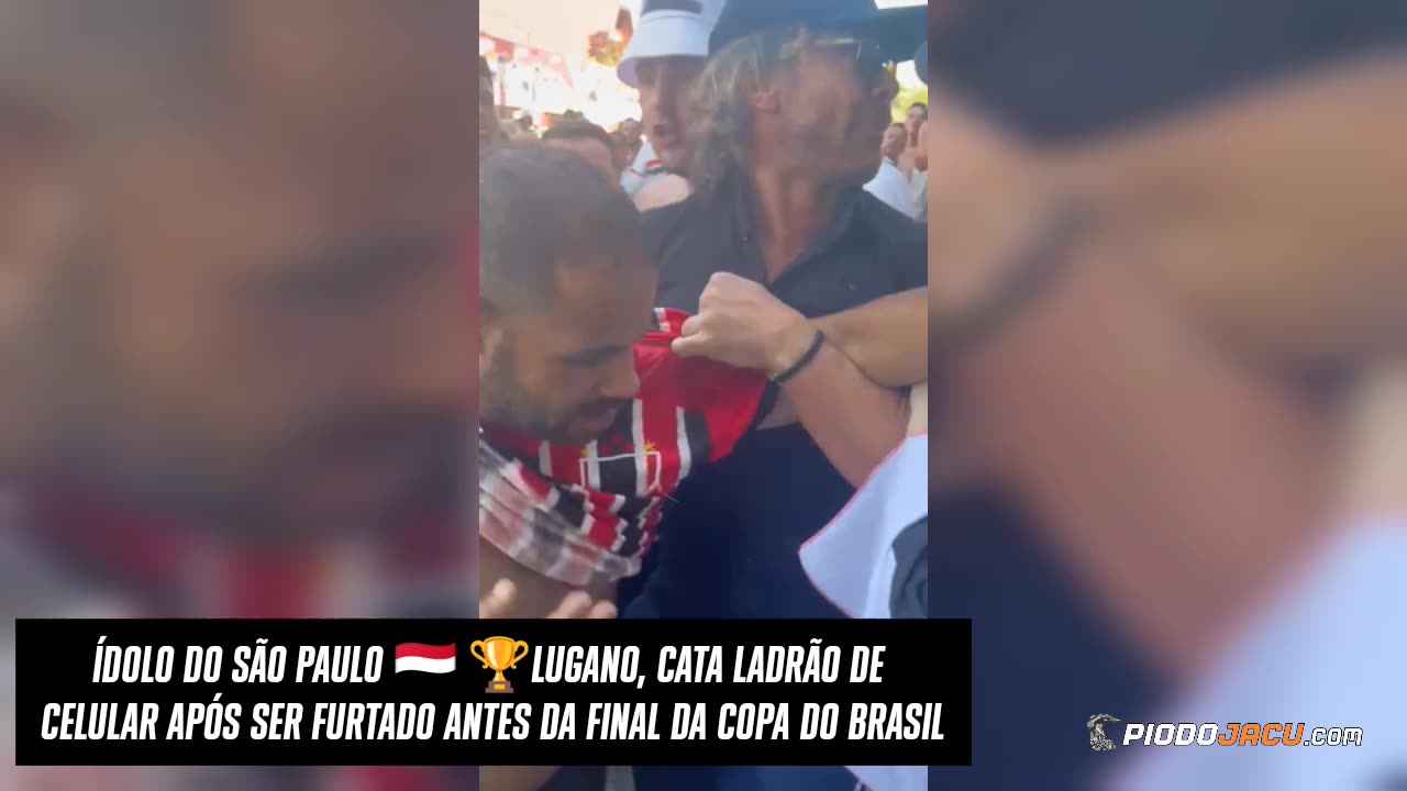 Ídolo do São Paulo, Lugano, cata ladrão de celular após ter sido furtado